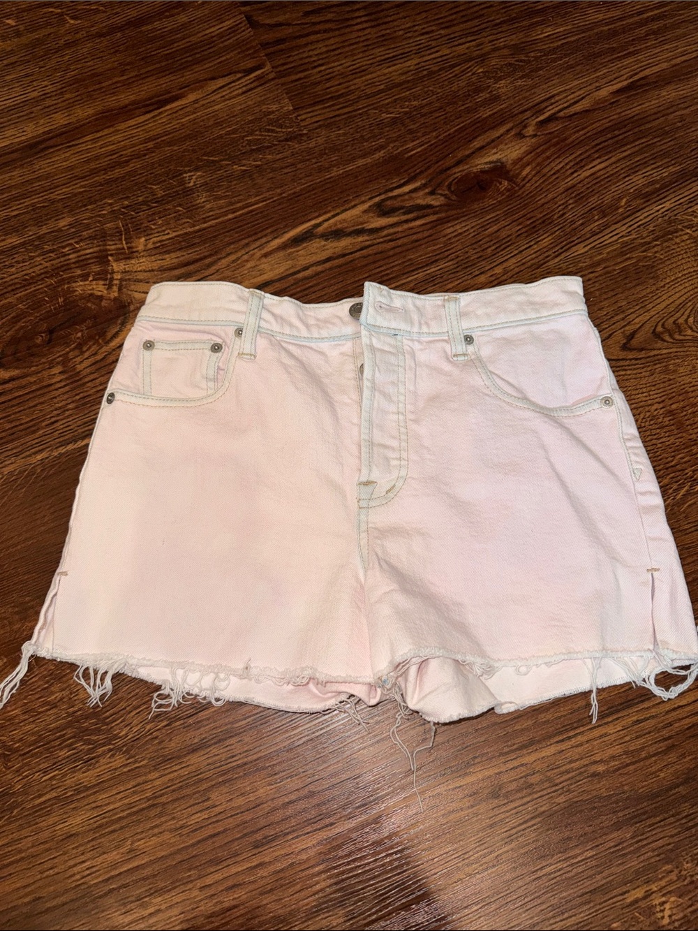 GAP Pastel Pink Denim Cutoff Shorts